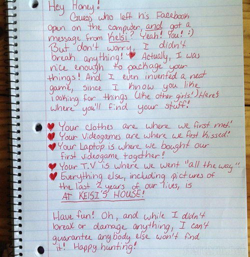 classic handwritten breakup letter